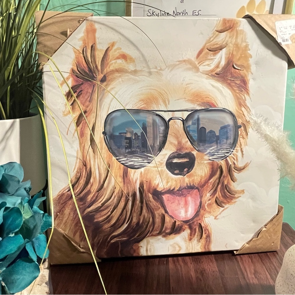 Stylish Dog with Sunglasses Art Painting, beutyfull - Picture 7 of 16